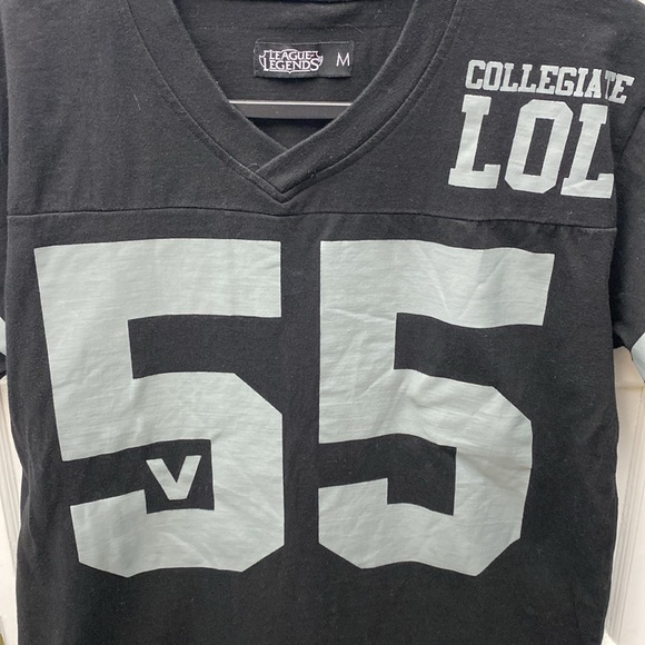 League of Legends Official Black and Yellow Collegiate Jersey Shirt - Picture 3 of 7